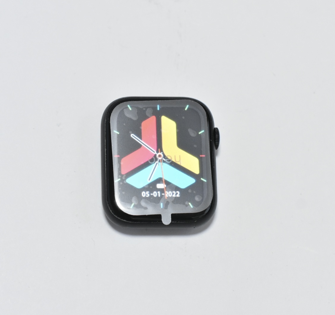 スマートウォッチ Bluetooth通話機能 Bluetooth5.3 腕時計 iPhone&Android メンズ レディース (ブラック)/695_画像1