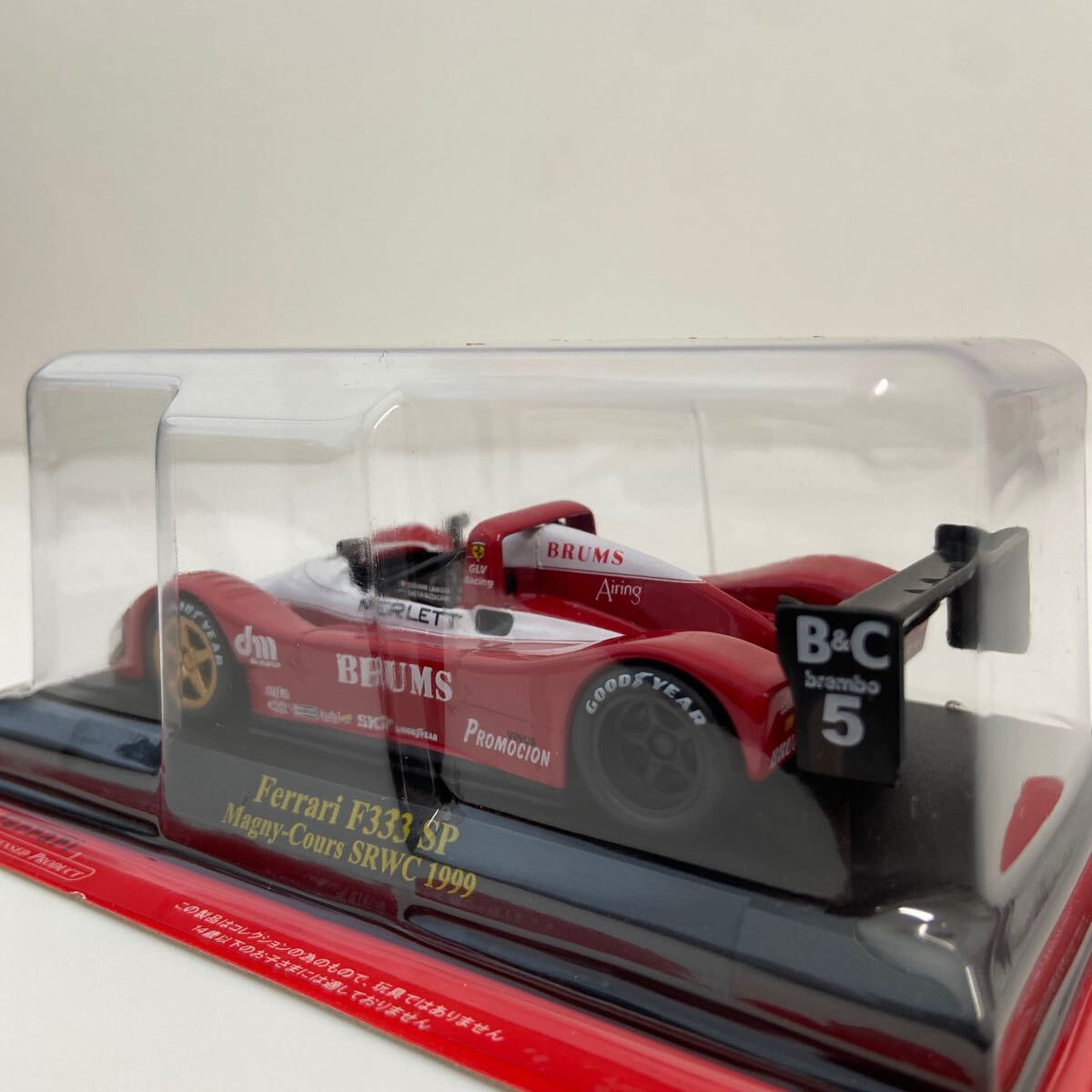 アシェット 公式フェラーリF1コレクション 1/43 #108 Ferrari F333SP SRWC 1999 #5 マニ・クール ミニカー モデルカー_画像3