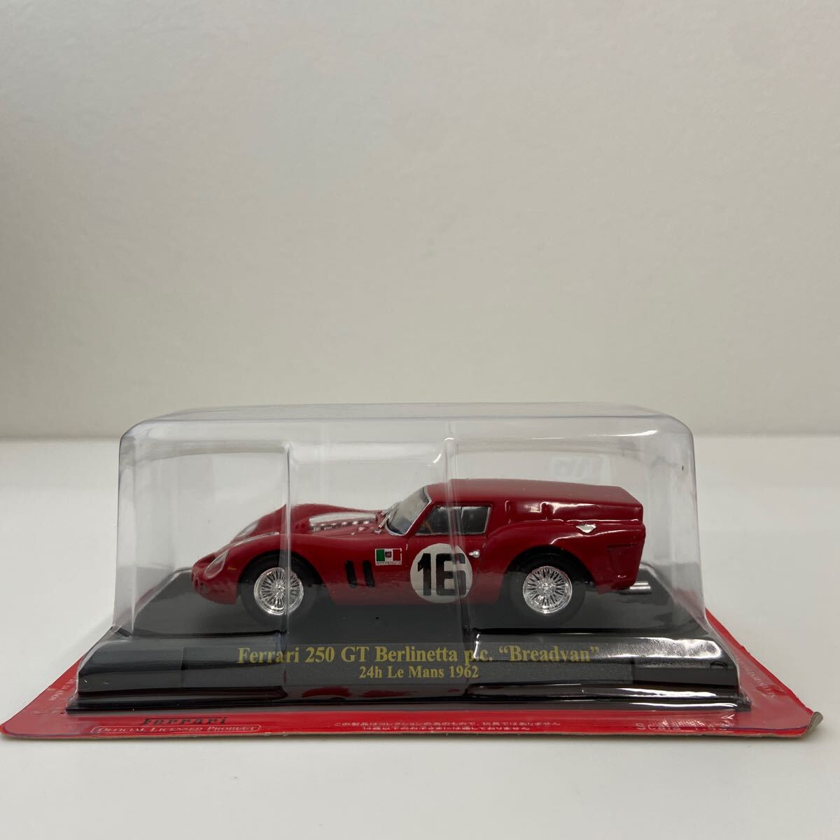 アシェット 公式フェラーリF1コレクション 1/43 Ferrari 250GT #16 ルマン24時間レース ベルリネッタ Breadvan p.c. LM ミニカー _画像2