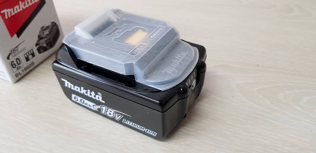 マキタ　makita リチウムイオン　バッテリー　18V　6.0Ah　BL1860B 1個　正規品　新品　未使用_画像2