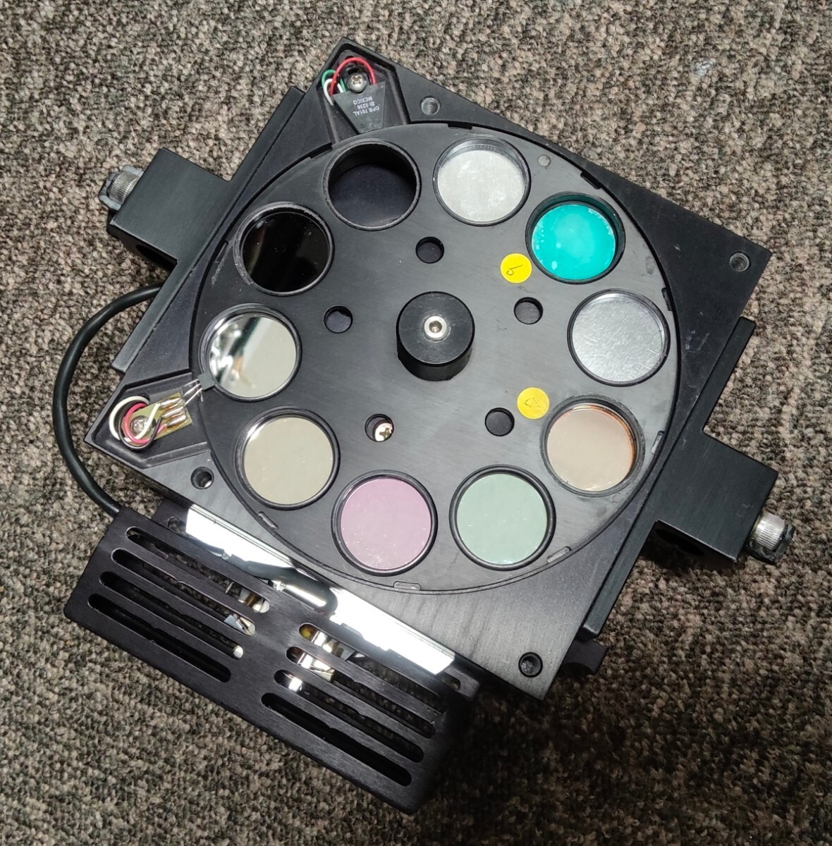 ステッピングモーター駆動フィルターホイール zeiss filter wheel 顕微鏡_画像1