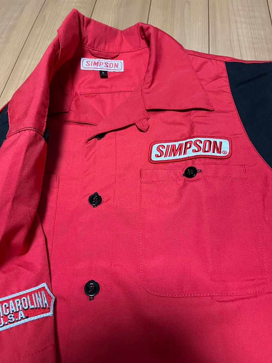 シンプソン　メカシャツ　Ｌ　美品　Simpson 