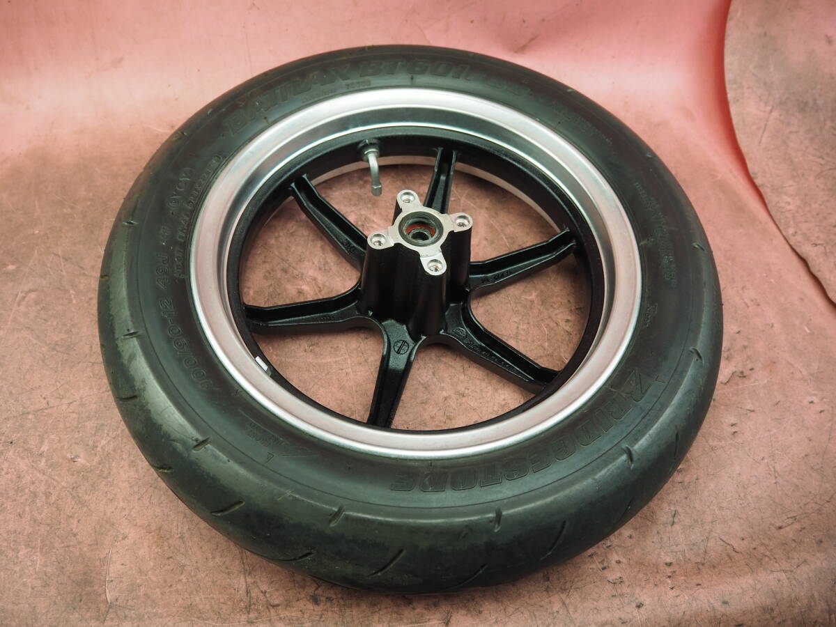 ( for 1 vehicle .) super rare!! waste version YOKO Gravity / high grip tire (R another exhibition ) KSR110 after market F wheel wheel KL110A 140OaaL1