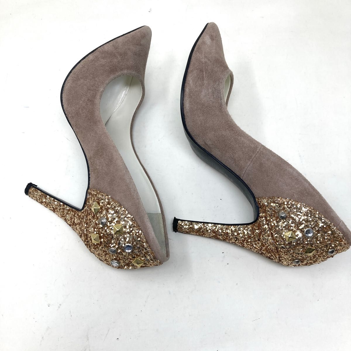 DIANA ダイアナ パンプス ゴールド グリッター シルバー DIANA ダイアナ パンプス ゴールド グリッター シルバー