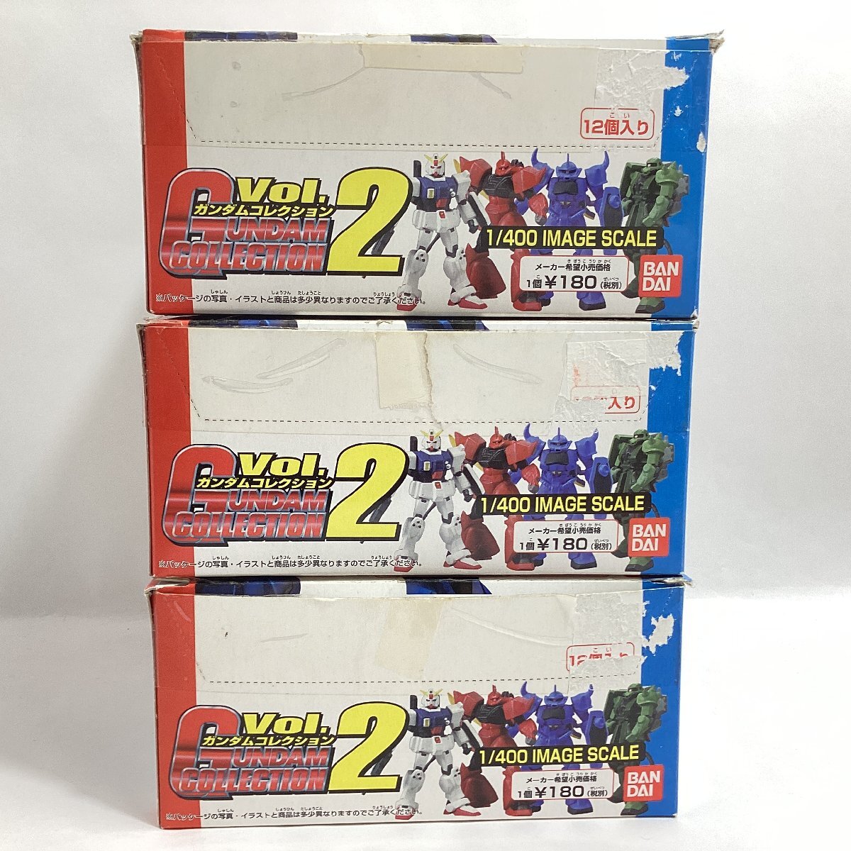 内袋未開封　バンダイ　ガンダムコレクション Vol.2　1/400 塗装済フィギュア　12個入り × 3BOX　総計36個　BANDAI 2002_画像7