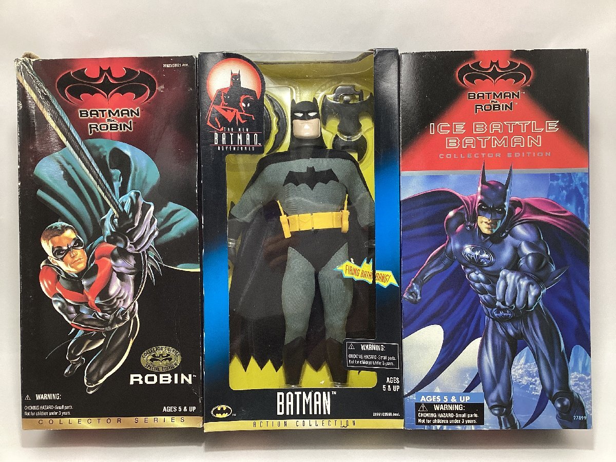 未開封 箱傷み　海外版 Kenner　バットマン　フィギュア　3体 セット　アクションフィギュア　アイスバトルバットマン　ロビン　全高約30cm_画像1