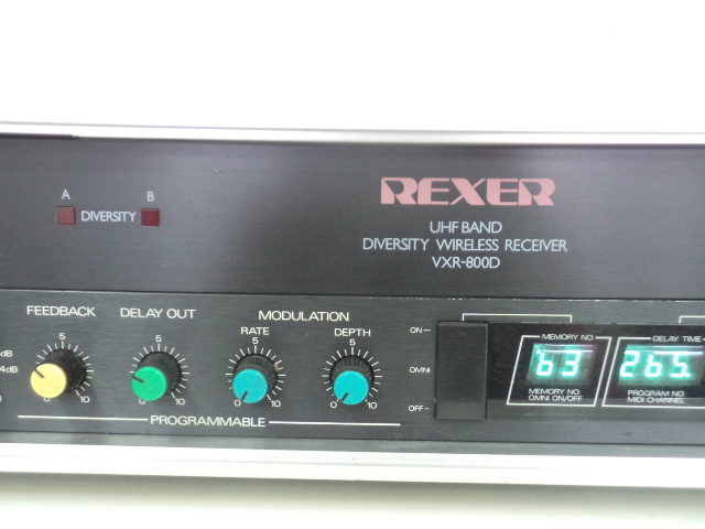 Roland　デジタルディレイ　SDE-2500＆　REXER　受信機　VXR-800D　ジャンク_画像3