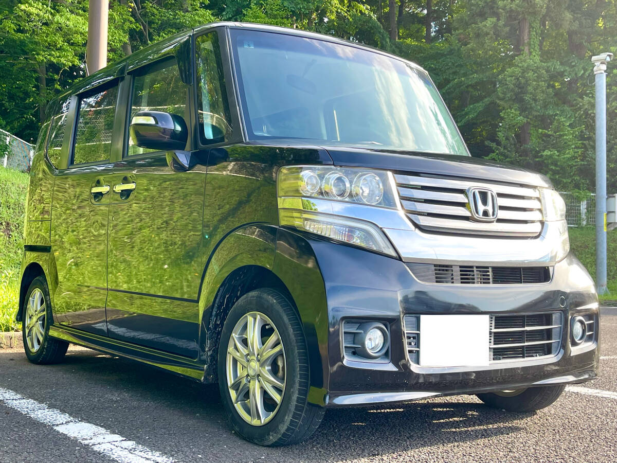 ☆千葉発☆ N-BOX カスタム G・Lパッケージ！☆ 低走行7万キロ代 ☆ 車検2年付き☆ 人気色 ☆下取歓迎 ☆ フルセグ！ナビ☆の画像1