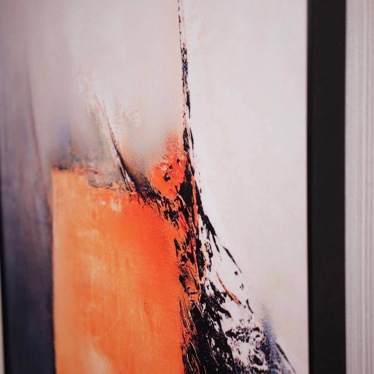 油絵 抽象画 大型 100×70 アート 壁掛け 現代 美術 絵 モダン 北欧 B 検:アルフレックス カッシーナ ボーコンセプト_画像5
