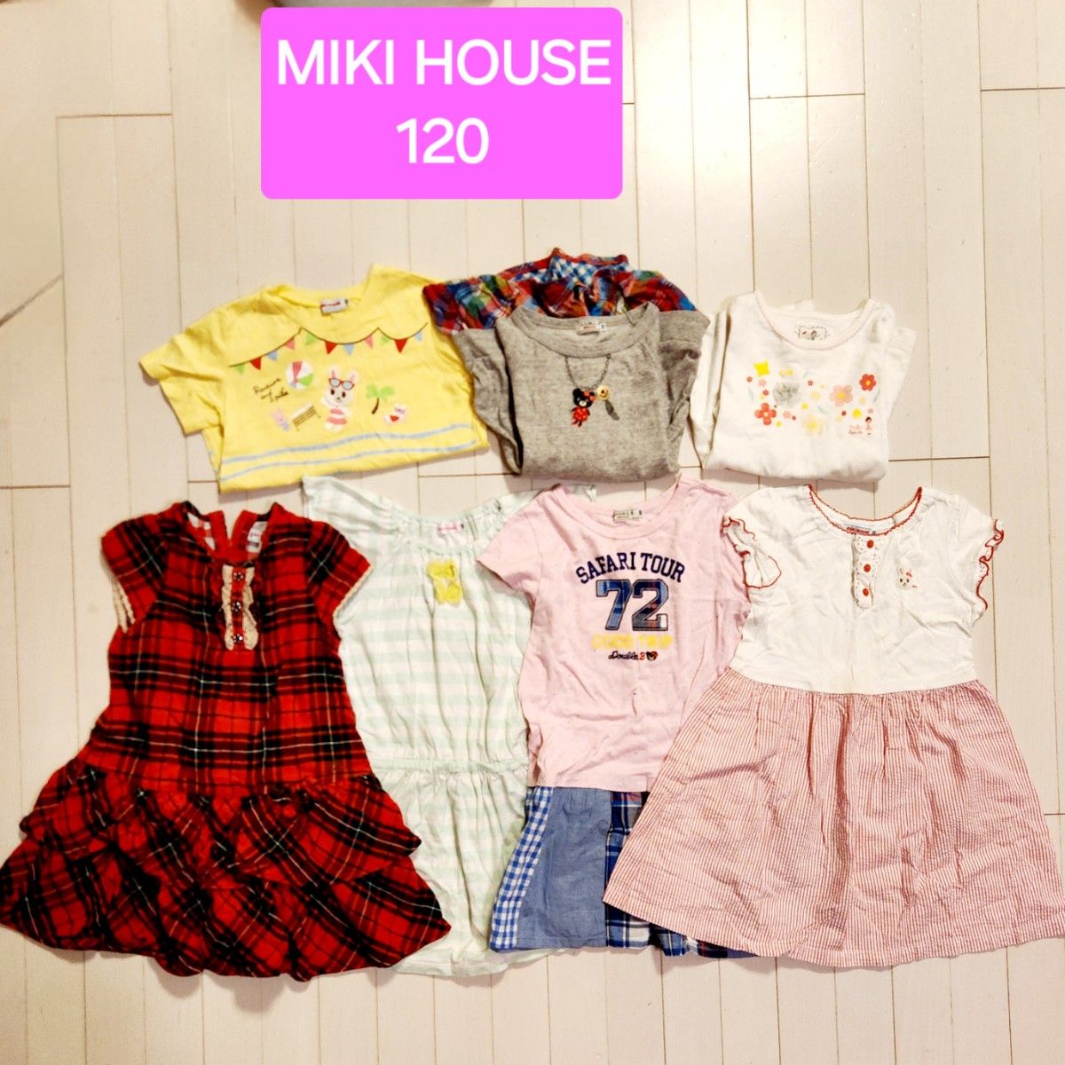 MIKI HOUSE　サイズ120　ワンピース　Tシャツ