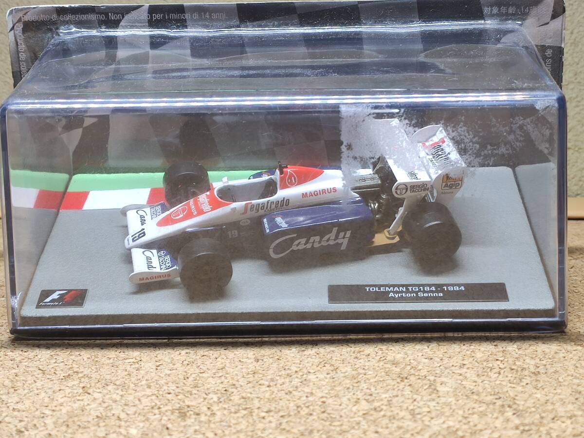 【未開封】1/43 トールマン TG184 1984 アイルトン・セナ F1マシンコレクション デアゴスティーニ 模型のみ_画像1