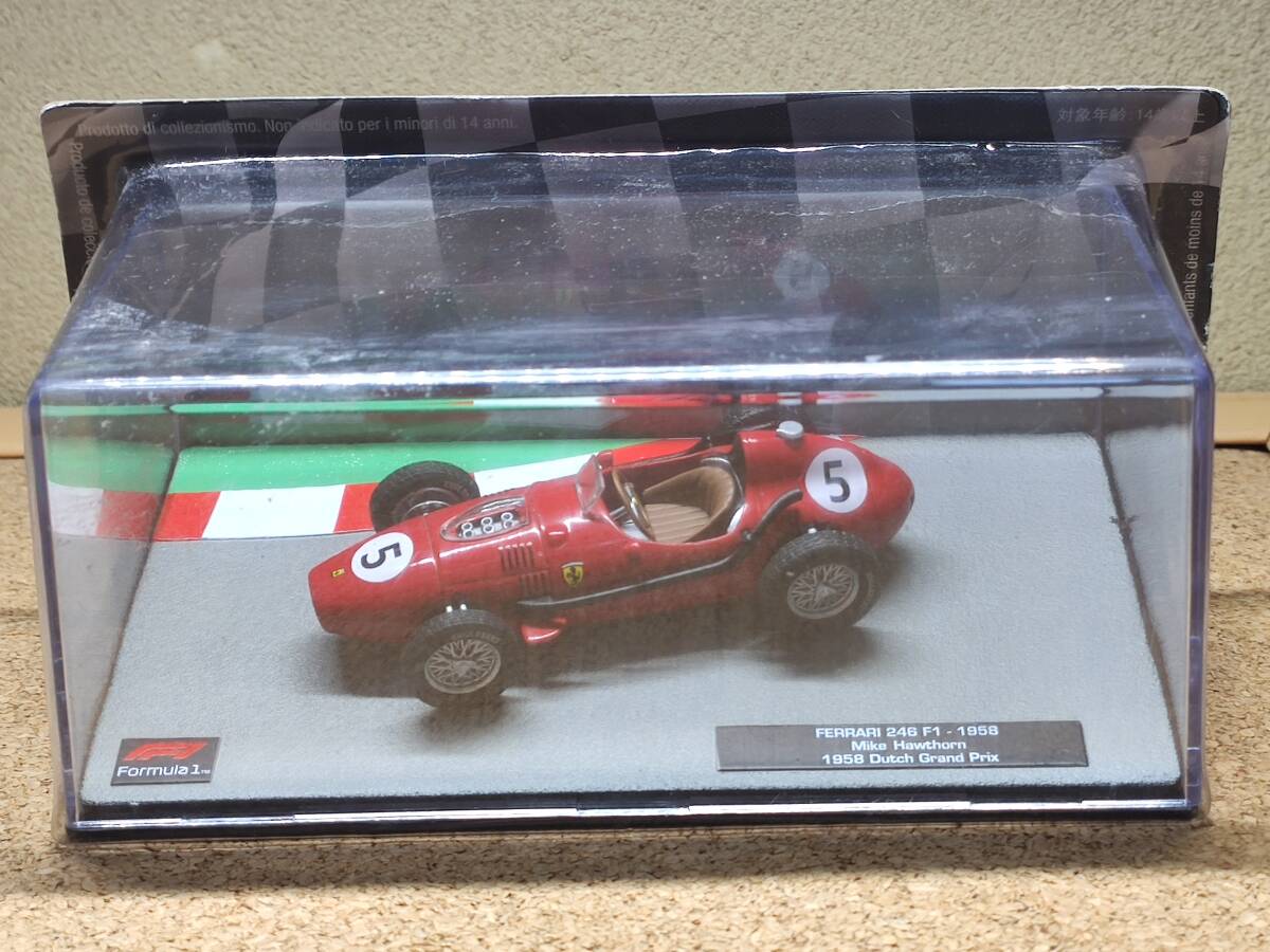 【未開封】1/43 フェラーリ 246Ｆ1 マイク・ホーソン 1958 F1マシンコレクション デアゴスティーニ 模型のみ_画像1