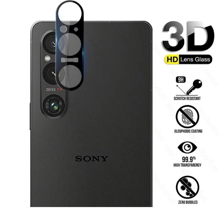 Xperia1 V SO-51D SOG10 カメラ レンズ ガラス 3D 保護 カメラフィルム 保護フィルム レンズフィルム