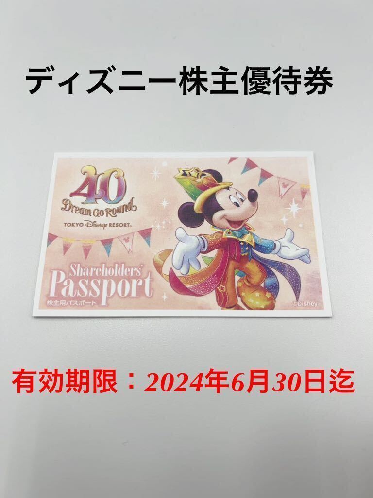 東京ディズニーランド 東京ディズニーシー チケット　パスポート　株主優待券 1枚 有効期限　2024年6月30日まで_画像1