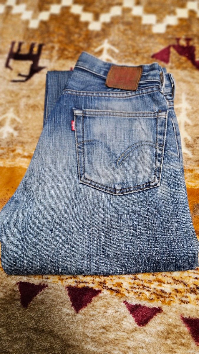 90年代◆リーバイスLevi's◆503◆W28L34◆牛革パッチ◆日本製◆ストレートジーンズ◆古着デニム