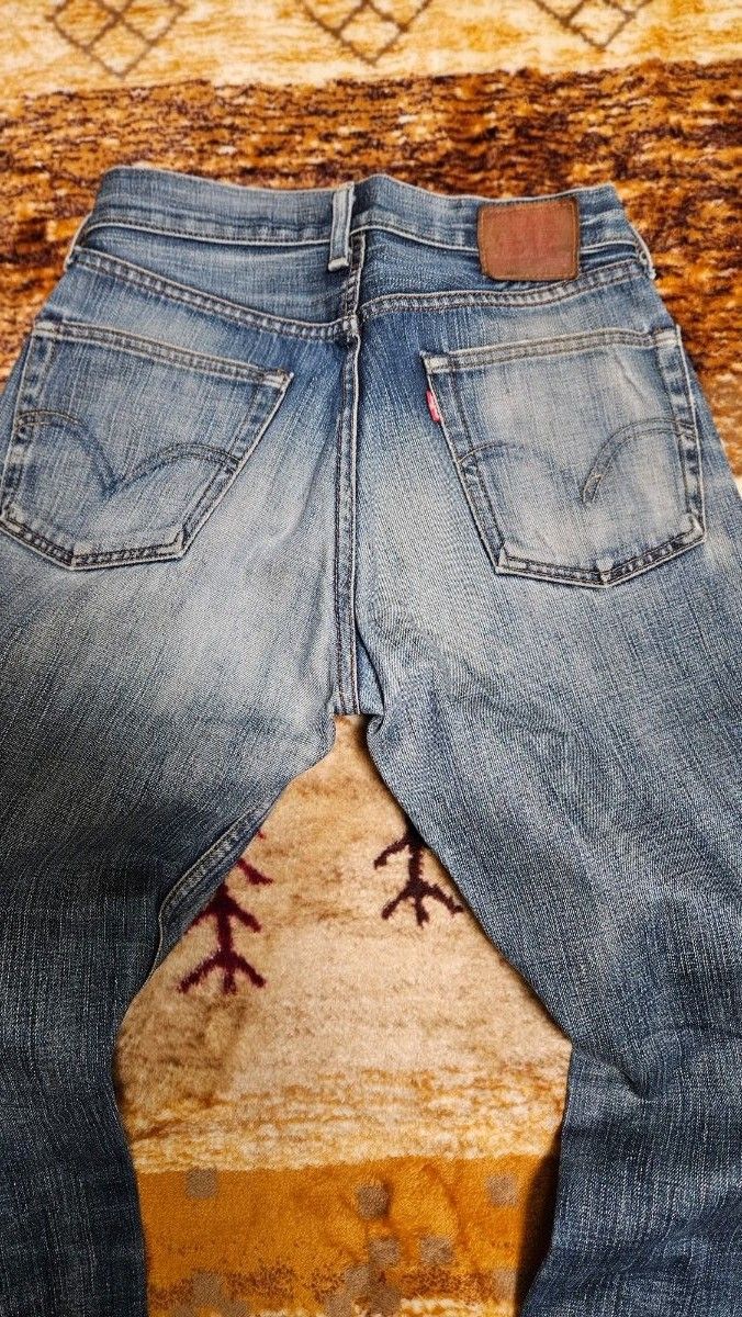 90年代◆リーバイスLevi's◆503◆W28L34◆牛革パッチ◆日本製◆ストレートジーンズ◆古着デニム