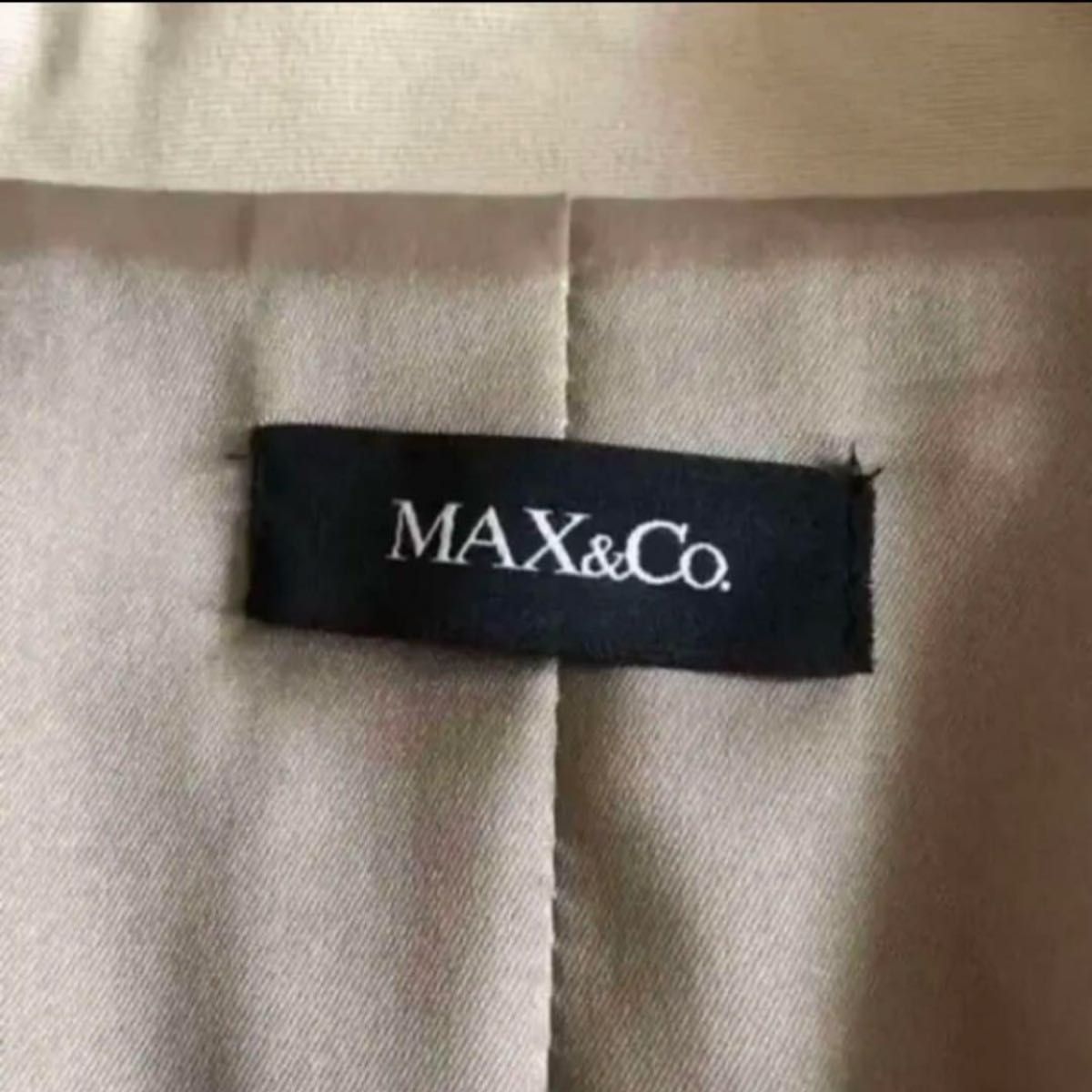 美品 MAX&Co. 七分袖 ベージュ ジャケット テーラードジャケット S