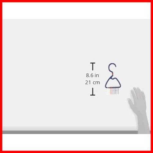 【早期発送！】 スタイルピュア 日本製 掛け 9本 ハンガー HB-1120 収納 ネクタイ パール金属_画像3