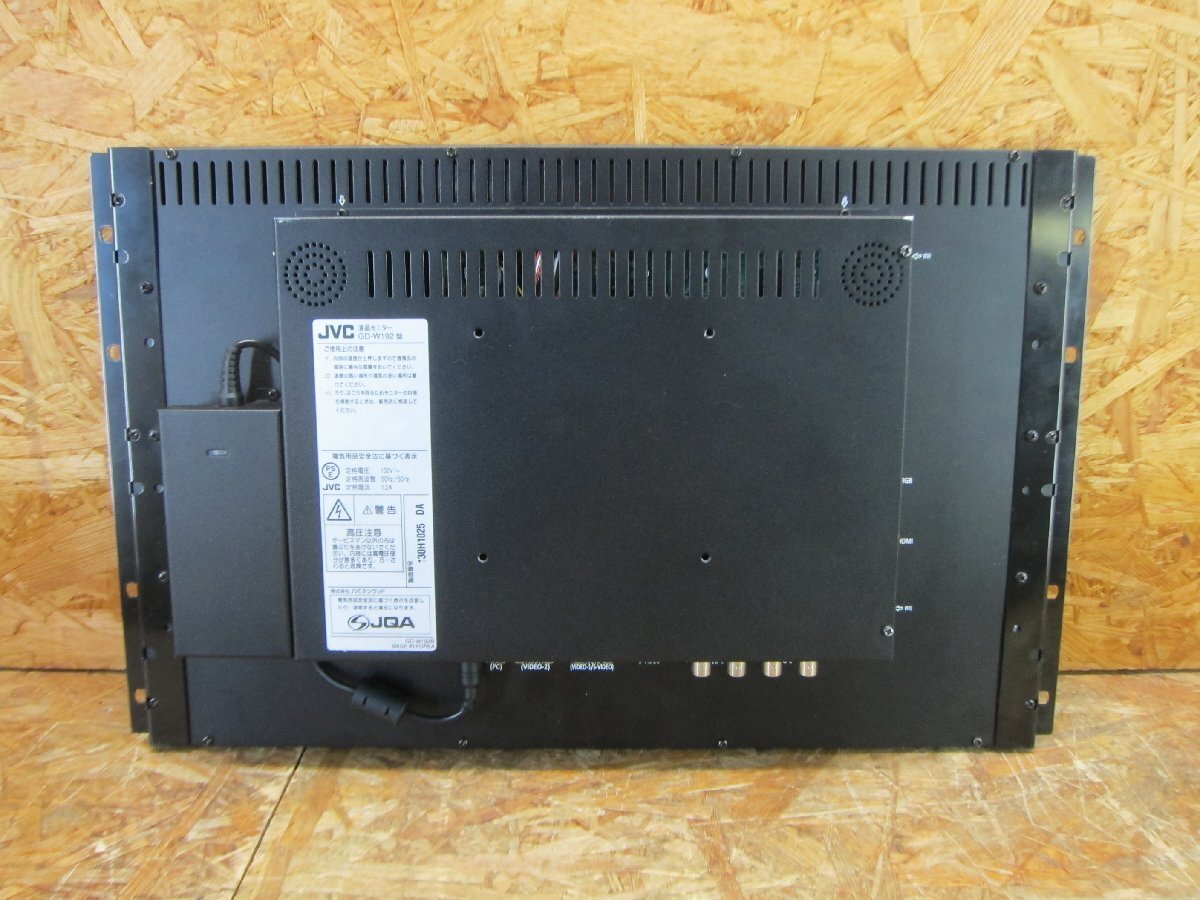 *[ operation verification ending ]JVC Kenwood GD-W192 18.5 inch liquid crystal monitor non g rare D-sub DVI HDMI speaker installing *M373