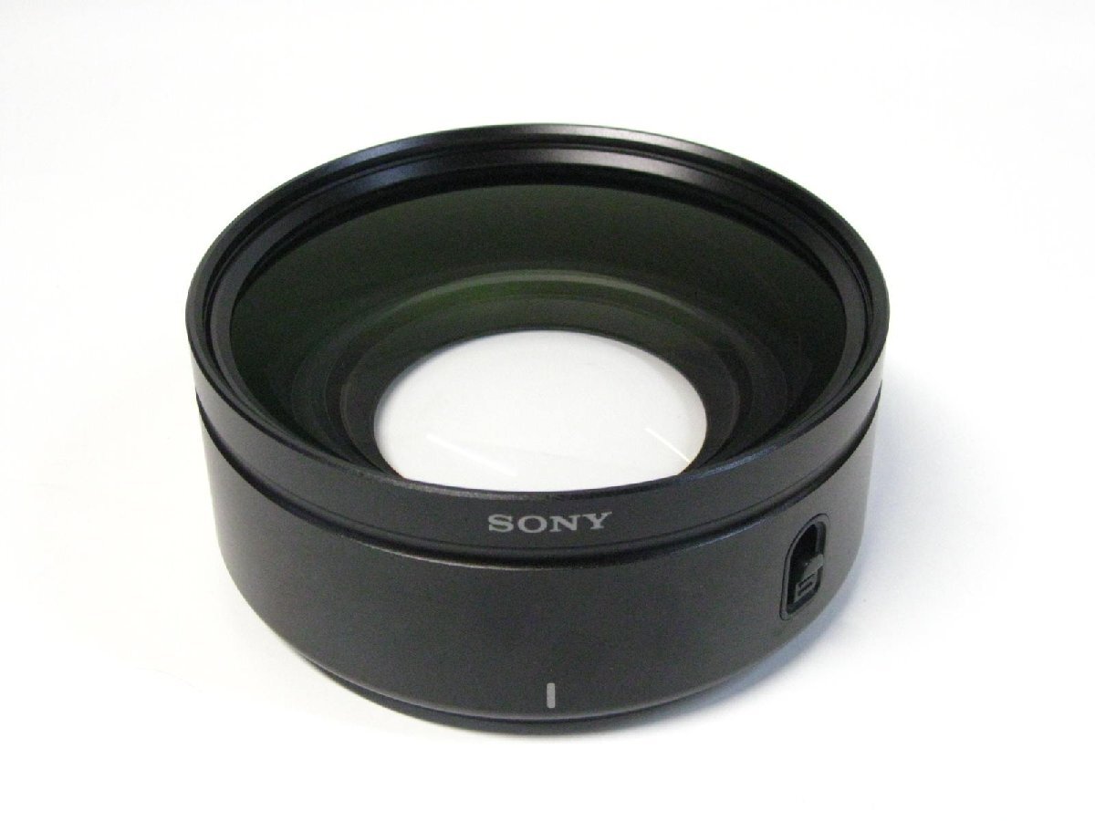 ▽SONY 0.8倍 VCL-HG0872X ワイドコンバージョンレンズ 72mm ケース/フード付 中古 ソニー HDR-FX1000/HDR-AX2000/FDR-AX1_画像1