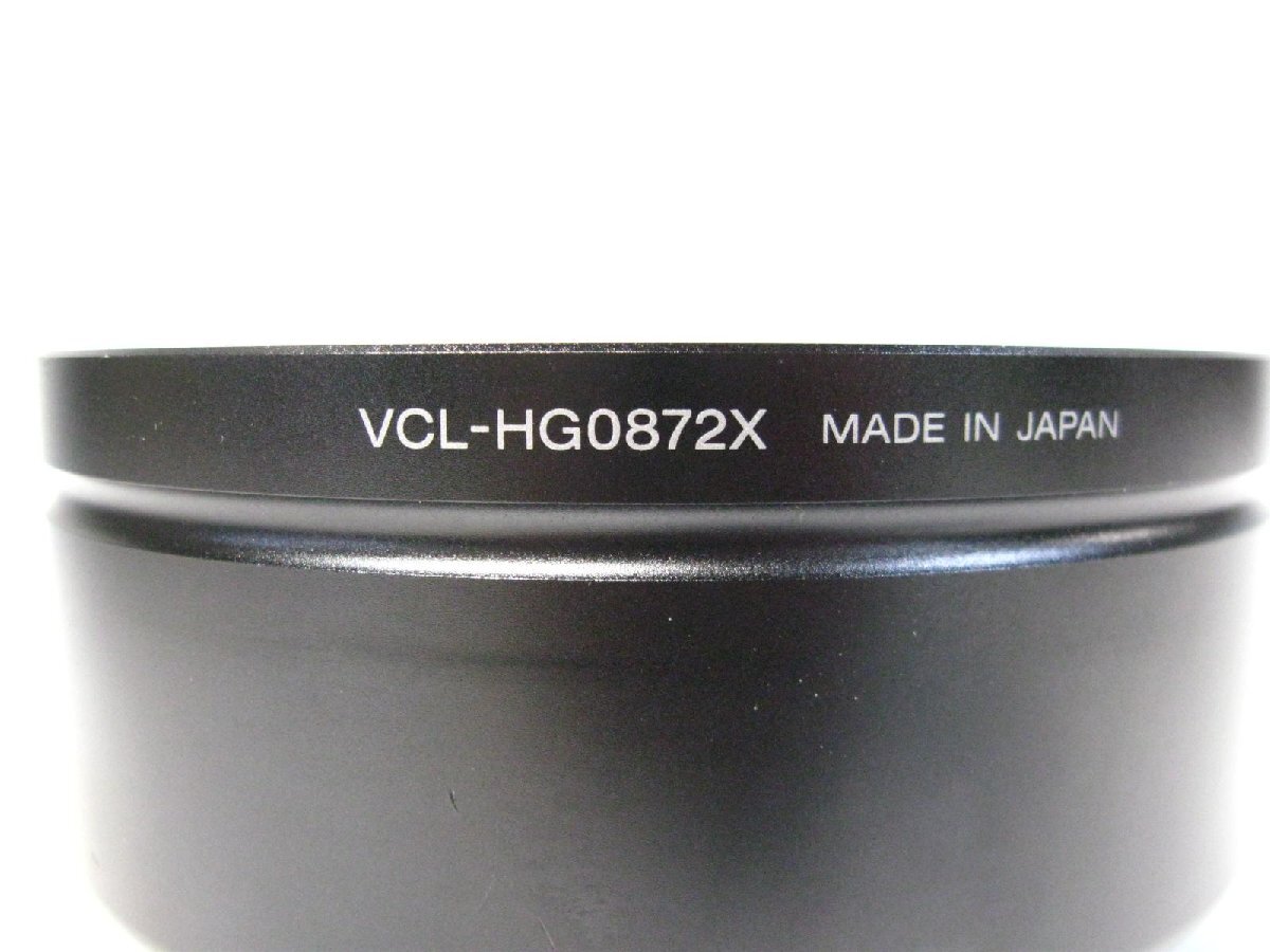 ▽SONY 0.8倍 VCL-HG0872X ワイドコンバージョンレンズ 72mm ケース/フード付 中古 ソニー HDR-FX1000/HDR-AX2000/FDR-AX1_画像6