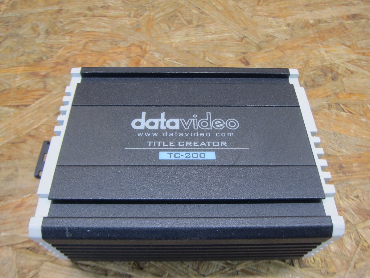 ◎【通電確認済み】Datavideo TC-200 HD/SD対応タイトルクリエイター 現状品◎Z-1523_画像2