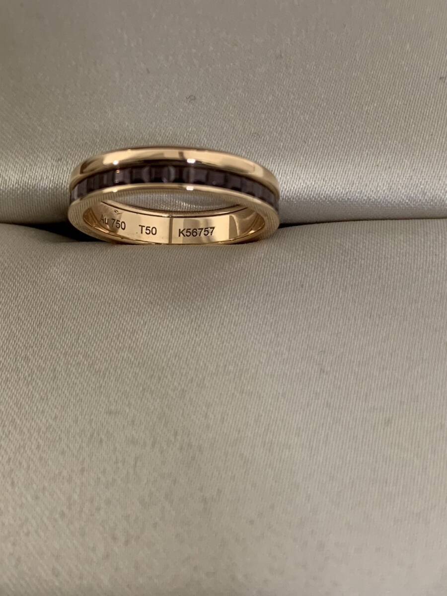 【中古品】ブシュロン Boucheron キャトル クラシック リング ハーフ ピンクゴールド K18PG T50 指輪 レディース Au750_画像4