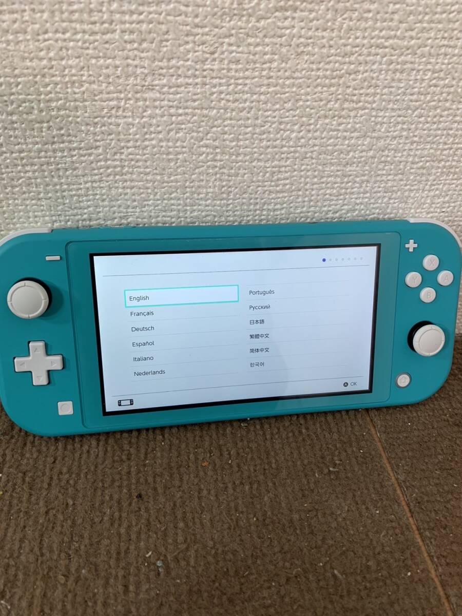 【中古品】任天堂 Nintendo Switch Lite ニンテンドースイッチライト HDH-001 ターコイズ 通電動作確認済 初期化済_画像2