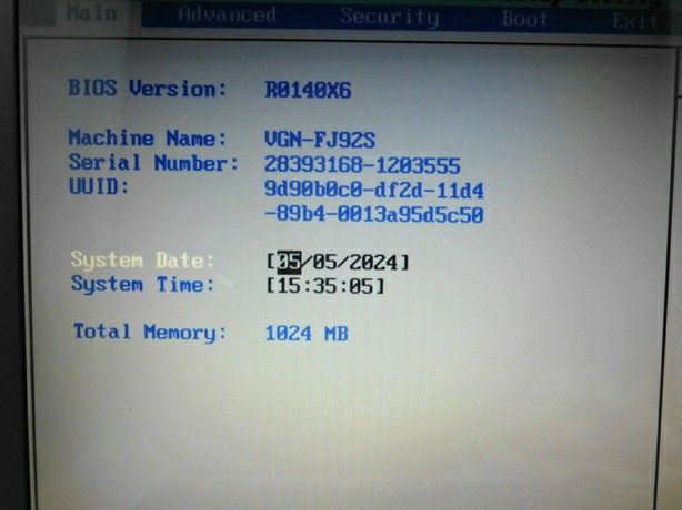 ★ VAIO VGN-FJ92S BIOS確認済 ジャンク AC無 HDD100GB/メモリ1GB