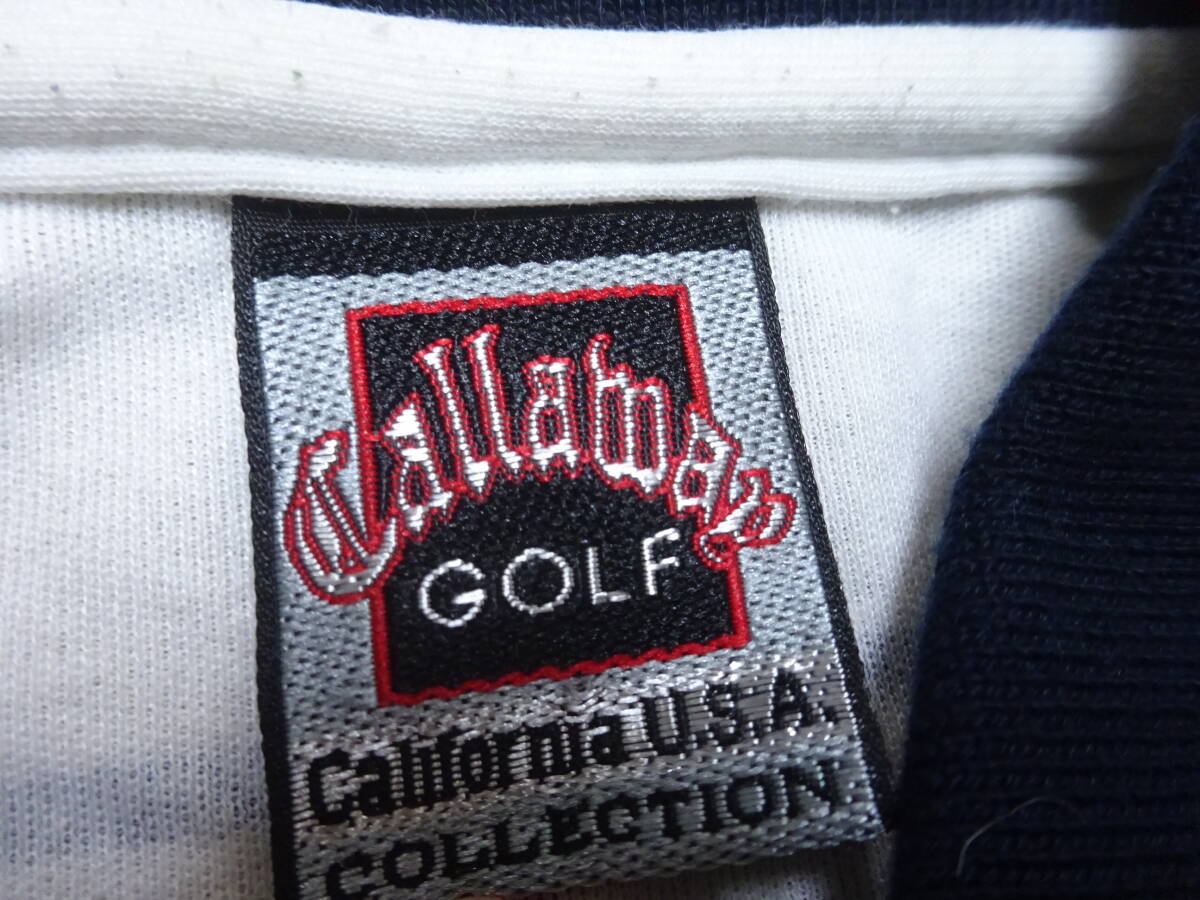 ■あ-643 ■callaway　半袖ポロシャツ　ゴルフ　サイズ不明(XLくらい)_画像2