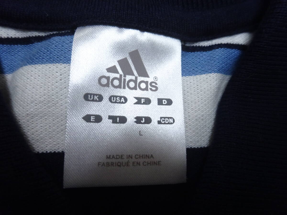 ■あ-672 ■adidas　半袖ポロシャツ　サイズＬ_画像2