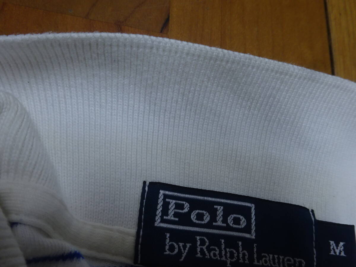 ■あ-734 ■Polo by Ralph Lauren　ラルフローレン　ボーダー半袖ポロシャツ　サイズＭ_画像5