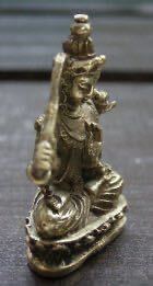 真鍮製 文殊菩薩 豆仏像