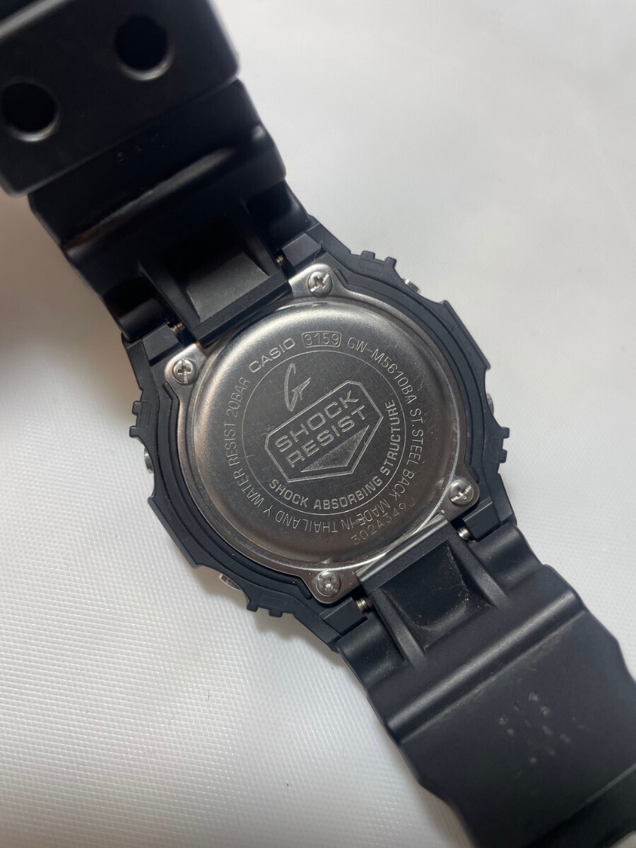 カシオGショック　ソーラー電波腕時計　　GW-M5610BA-1JF　ブラック×ブルー シリーズ　メンズ　G-SHOCK CASIO_画像4