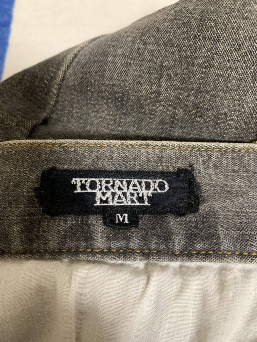 00s Rare Tornado Mart Center Line Long Flare Denim Pants トルネードマート 刺繍 ベルボトム サイズM Archive Y2K_画像6