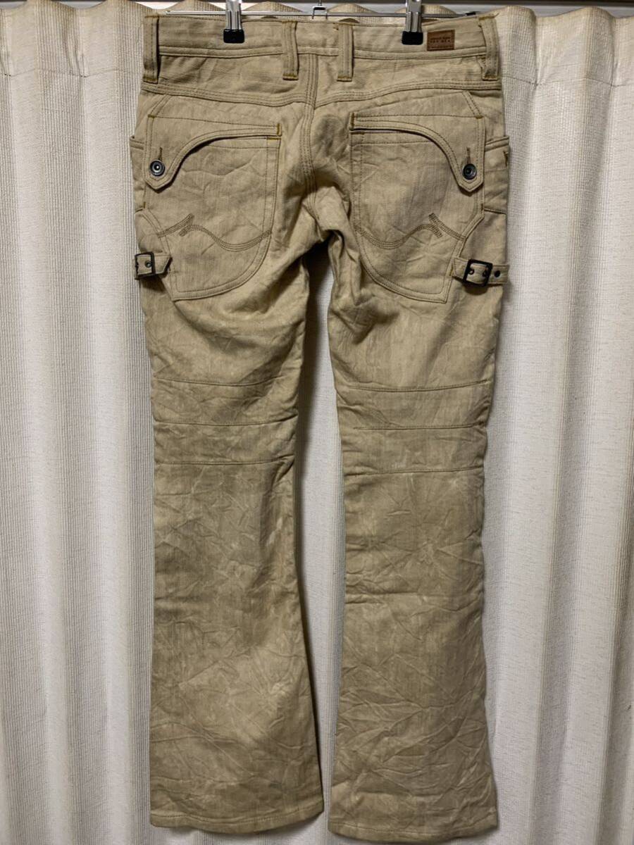 00s Rare Japanese Label nicole club for men Y2K flare pants size44 ベルボトム Vintage Archive_画像2