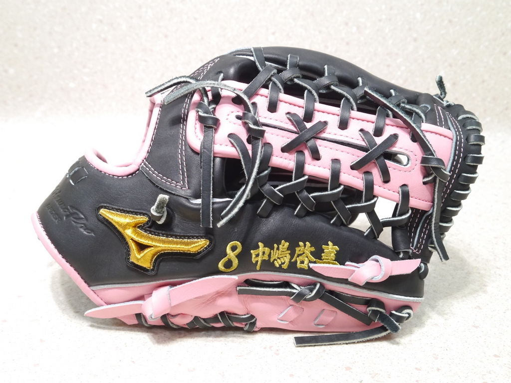 19野球グローブMIZUNOミズノPRO検)硬式プロ軟式オールラウンド外野手サード内野手セカンド投手ピッチャー支給品オーダー実使用グラブ中古_画像2