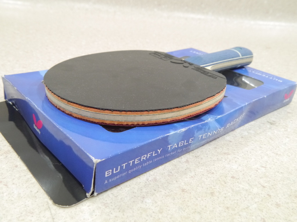 48 ping-pong racket pine flat . futoshi matsu ticket player use model BUTTERFLY butterfly she-k hand Tenergytenaji-Made in Japan made in Japan table tennis 