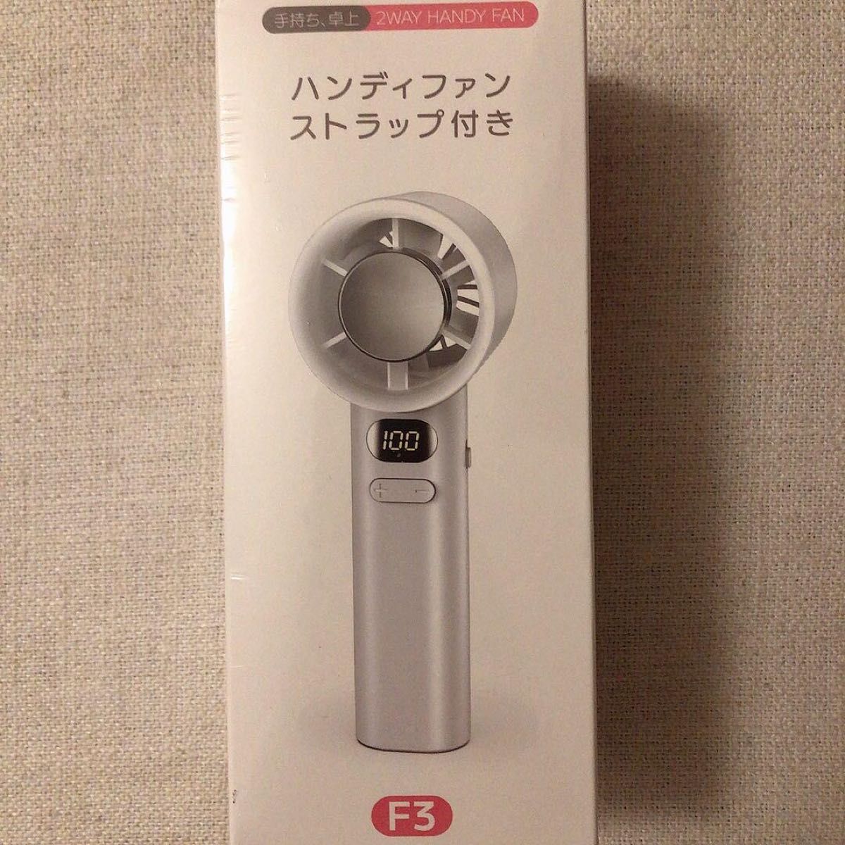 ハンディファン 白 熱中症対策 夏 暑さ対策 冷却 首掛け扇風機 120段階風量 ホワイト 熱中症  ハンディクーラー 