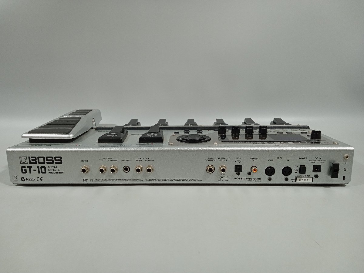 【通電確認のみ・ジャンク】 BOSS ボス GT-10 Guitar Effects Processor マルチエフェクター [10-3] No.2099_画像4