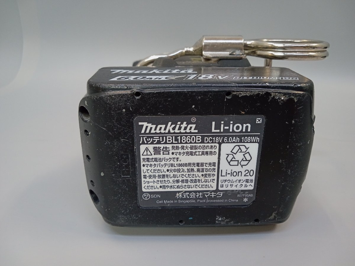 【動作確認済】 マキタ Makita 充電式インパクトドライバ/TD173D 急速充電器 DC18RC/バッテリー BL1860B [27] No.2146_画像6