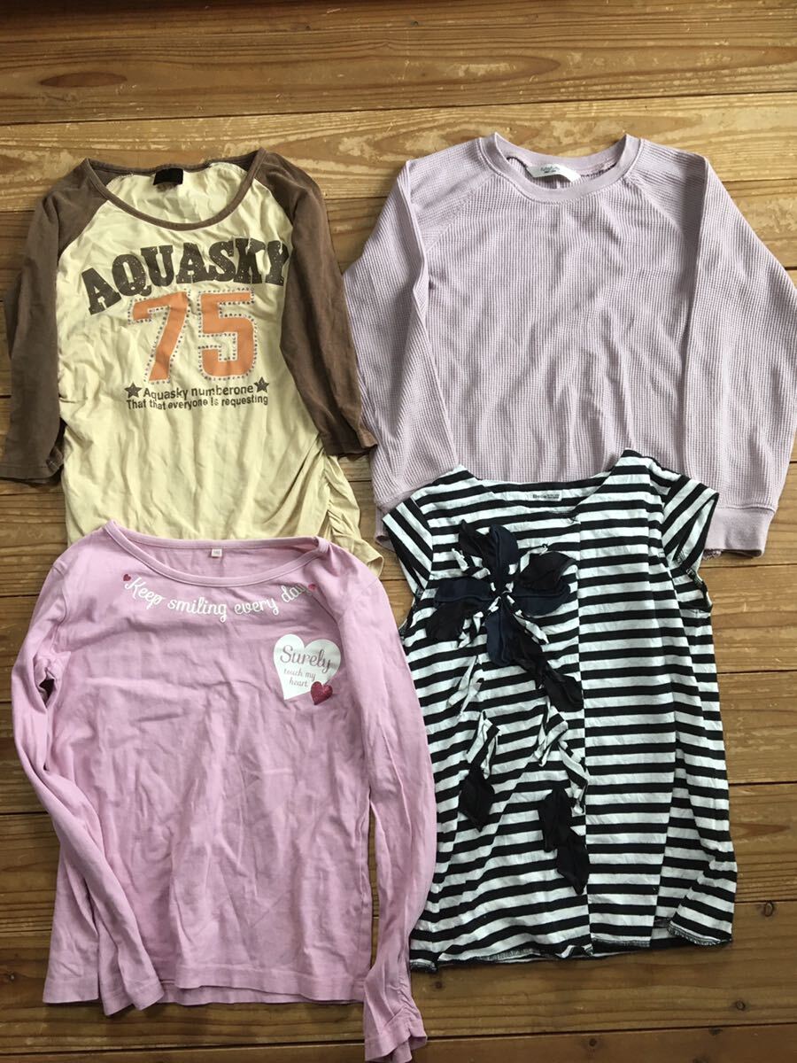  girl summer clothing 21 point set 140 size long sleeve entering Comme Ca ma The way z birthday skirt tops 
