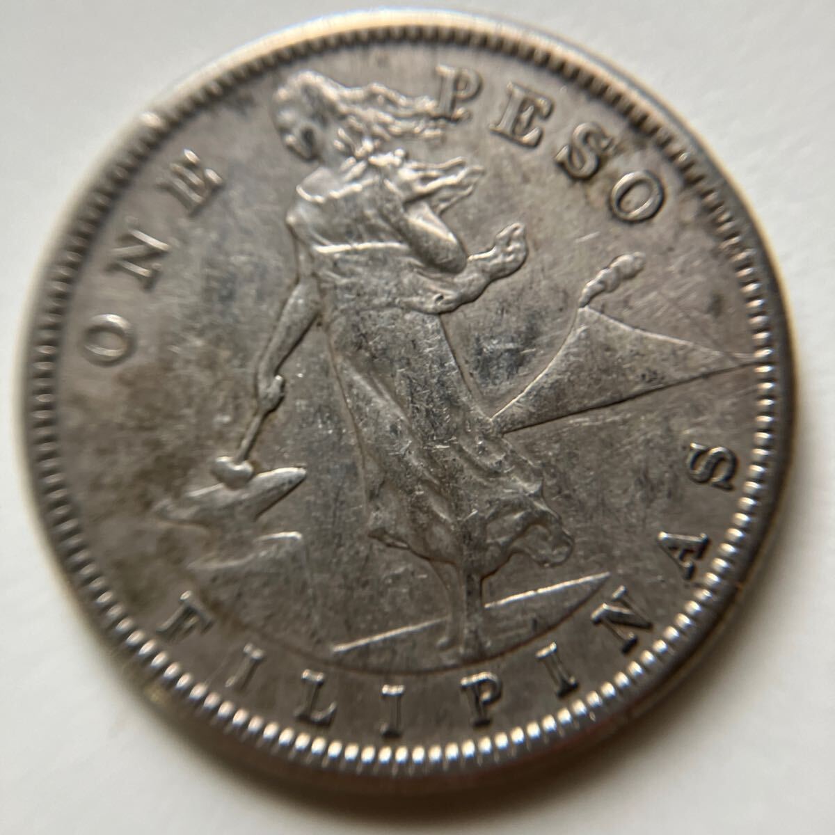 外国古銭 アメリカ領フィリピンコイン 1ペソ　1907年　アンティークコレクション ★16_画像3