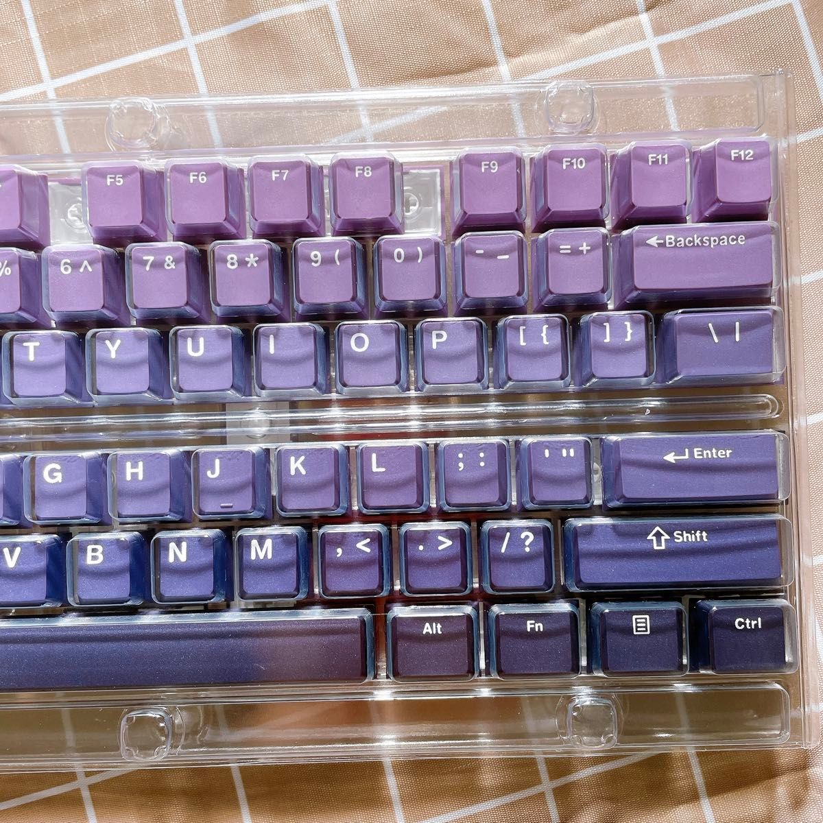 キーキャップ 132キー XVX 紫 Cherry プロファイル PBT