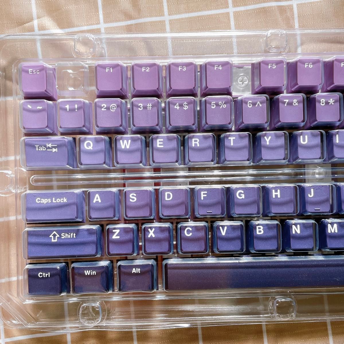 キーキャップ 132キー XVX 紫 Cherry プロファイル PBT