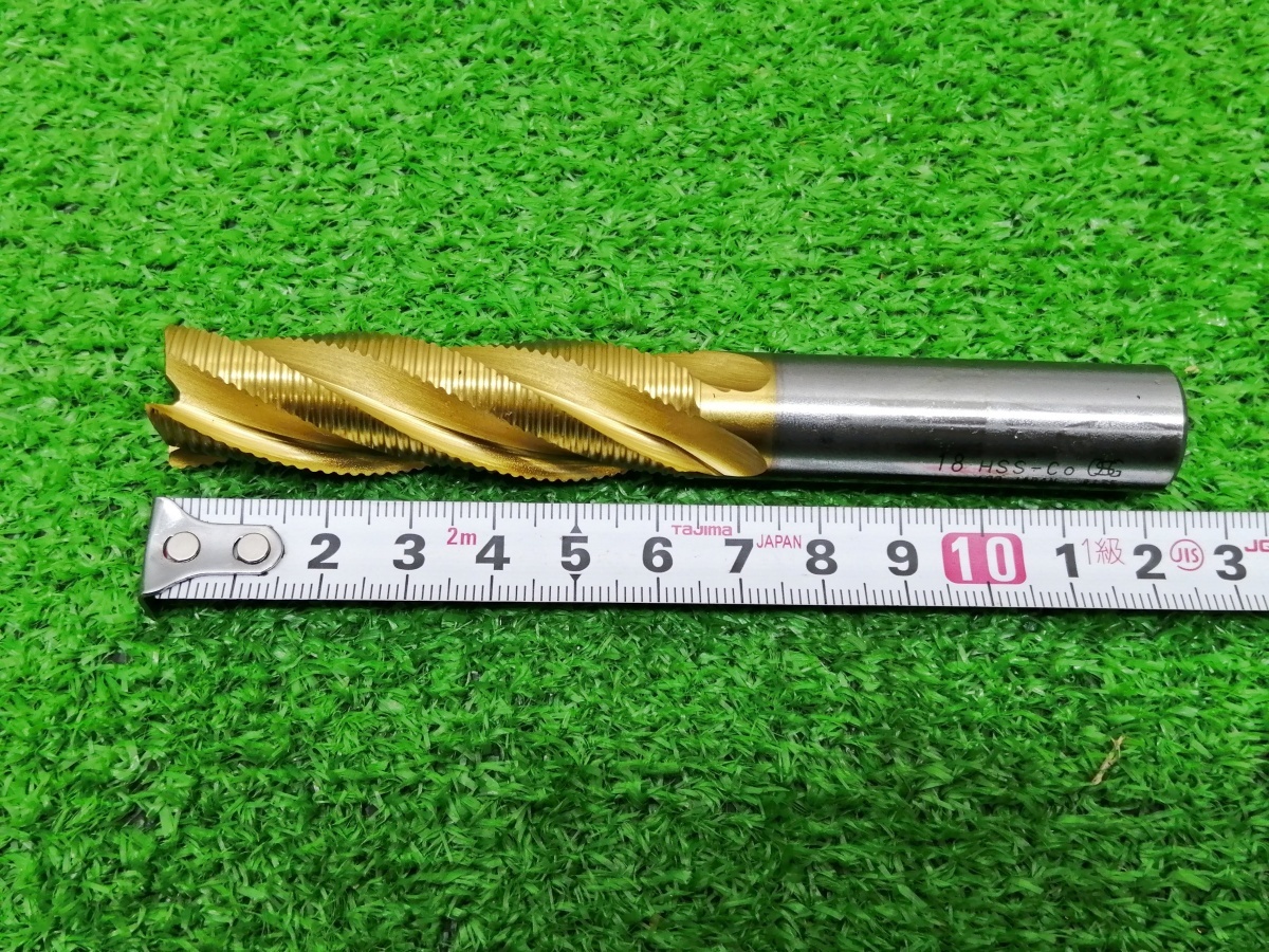 未開封 未使用品 OSG オーエスジー エンドミル TiNコートラフィングロング ファインピッチ 刃径18mm 88418 EX-TIN-RELF 18 ②_画像2