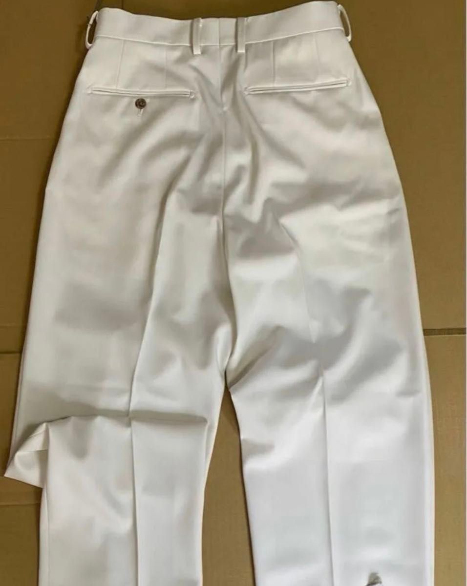 WACKO MARIA DOUBLE PLEATED TROUSERS OFF WHITE SIZE M