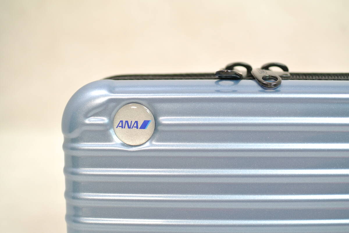 ② ANA all day empty RIMOWA Rimowa amenity pouch suitcase type Sky blue First Class case pouch hard case 