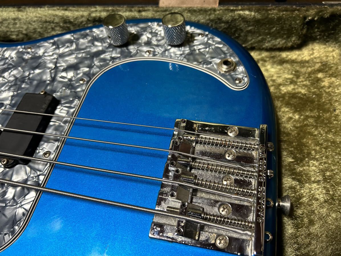 93年頃・フジゲン製・激渋・Fender Japan Precision Bass・ EMG PU搭載・BADASS BASSⅡブリッジ搭載・フェンダー プレシジョンベース激安 _画像9