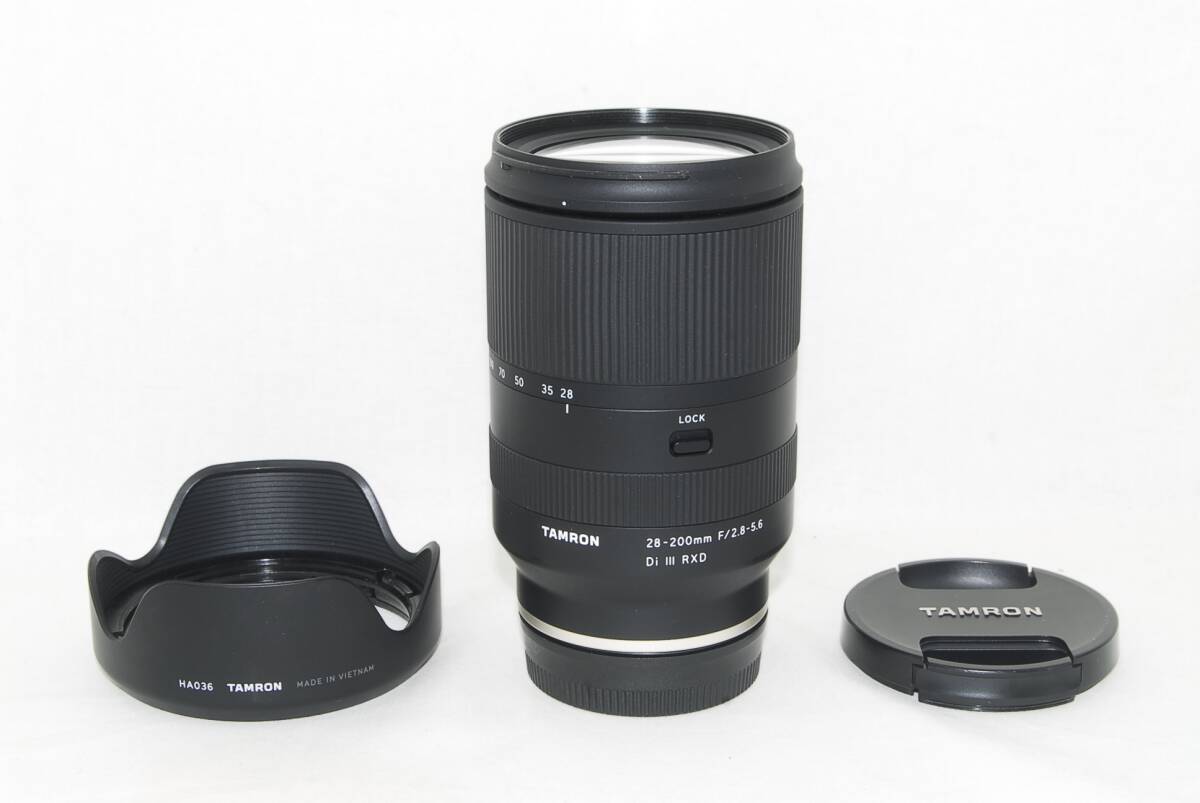 ★極美品★TAMRON タムロン 28-200mm F2.8-5.6 Di Ⅲ RXD SONY ソニー Eマウント フード付き♪/51770